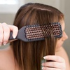 image:imageHairitage Heated Ceramic Straightening Brush for Blowouts  Volumizing  Straightening  AntiFrizz Blow Dry Brush for Smooth Shiny Hair  One Step Ceramic Tourmaline Hot Styling Brush All Hair TypesHeated Brush