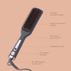 image:imageHairitage Heated Ceramic Straightening Brush for Blowouts  Volumizing  Straightening  AntiFrizz Blow Dry Brush for Smooth Shiny Hair  One Step Ceramic Tourmaline Hot Styling Brush All Hair TypesHeated Brush