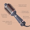 image:imageHairitage Volumizing One Step Blow Dry Brush  Hair Dryer for Curling  Straightening  Ceramic Tourmaline Blowout Brush  Volumizer  Hair Styler for Smooth Shiny FrizzFree Styles  Matte Grey
