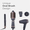 image:imageHairitage Volumizing One Step Blow Dry Brush  Hair Dryer for Curling  Straightening  Ceramic Tourmaline Blowout Brush  Volumizer  Hair Styler for Smooth Shiny FrizzFree Styles  Matte Grey