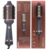 image:imageHairitage Volumizing One Step Blow Dry Brush  Hair Dryer for Curling  Straightening  Ceramic Tourmaline Blowout Brush  Volumizer  Hair Styler for Smooth Shiny FrizzFree Styles  Matte Grey