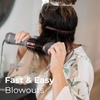 image:imageHairitage Volumizing One Step Blow Dry Brush  Hair Dryer for Curling  Straightening  Ceramic Tourmaline Blowout Brush  Volumizer  Hair Styler for Smooth Shiny FrizzFree Styles  Matte Grey