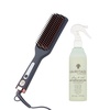 image:imageHairitage Heated Ceramic Straightening Brush for Blowouts  Volumizing  Straightening  AntiFrizz Blow Dry Brush for Smooth Shiny Hair  One Step Ceramic Tourmaline Hot Styling Brush All Hair TypesHeated Brush  Heat Protectant