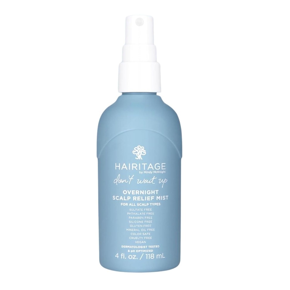 image:imageHairitage Dont Wait Up Anti Dandruff Overnight Scalp Relief Scalp Mist  For Dry Itchy Scalp  Calms Irritated Scalp  Absorbs Quickly  Formulated with Aloe Vera  Peppermint 4 Fl Oz
