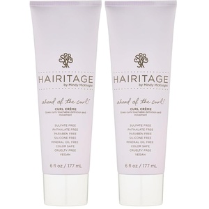 image:imageHairitage Hydrating Jojoba Oil Curl Cream for Curly Hair  Moisturizing Anti Frizz Styling Product for High Definition Curls for Women  Men  Bounce  Shine for Fine  Thick Hair  Color Safe  Vegan6 Fl Oz Pack of 2